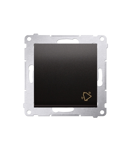 Przycisk „dzwonek” (moduł) 10AX, 250V, szybkozłącza, czarny DD1.01/49