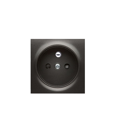 Pokrywa gniazda pojedynczego z przesłonami, czarny DGZ1ZP/49