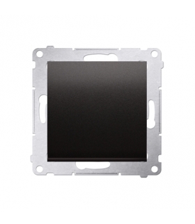 Przycisk pojedynczy zwierny z podświetleniem LED bez piktogramu (moduł) 16AX, 250V, zaciski śrubowe, czarny DP1AL.01/49