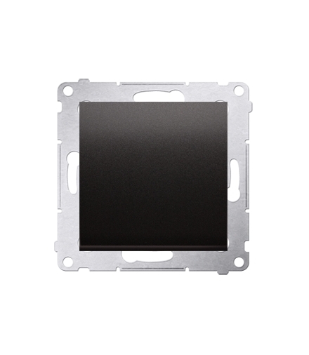 Łącznik krzyżowy bez piktogramu (moduł) 10AX, 250V, szybkozłącza, czarny DW7.01/X/49