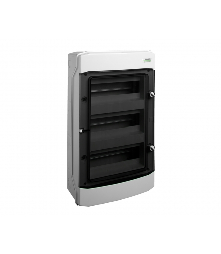 Plastikowa obudowa instalacyjna, natynkowa, IP65, 3 rzędy, 3x12 modułów PHS 36T NOARK