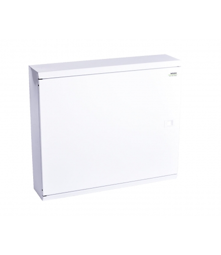 Obudowa metalowa natynkowa, 5 rzędów (24 mod.), 120 modułów, metalowe drzwi białe, z zaciskami N/PE EMFS5 NOARK