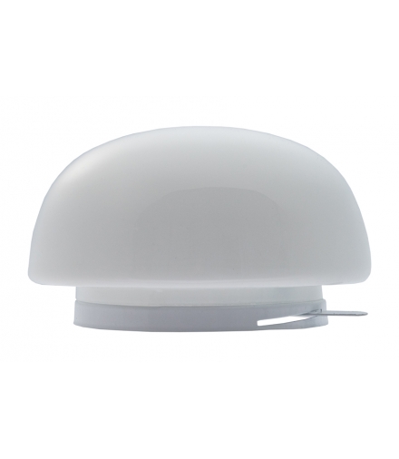 PLAFON G-3, E27, 60W, biała-stal malowana proszkowo, klosz matowy-szkło, mały okrąg IP20