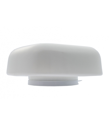 PLAFON G-5/K, 2xE27, 2x40W, biała-stal malowana proszkowo, klosz matowy-szkło, duży kwadrat, IP20