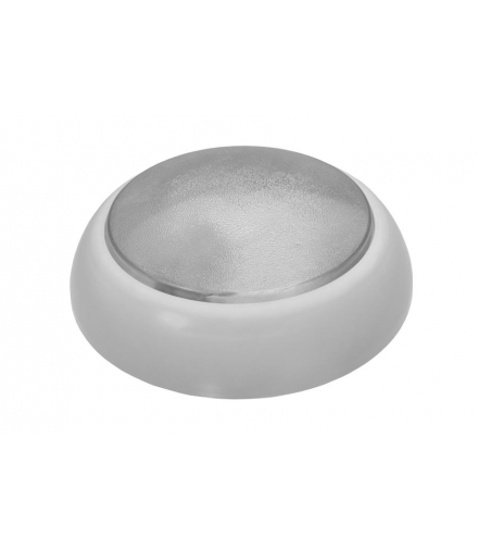 Oprawa KAJKO, E27, 60W, srebrna-polipropylen, klosz przeźroczysty-poliwęglan, IP44, IK10