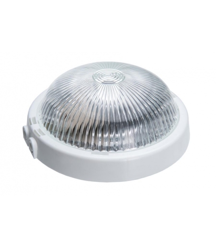 Oprawa TRIO, E27, 100W, czarna-polipropylen, 2x dławik, klosz przeźroczysty-szkło, IP44