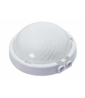 Oprawa TRIO, E27, 75W, czarna-polipropylen, 2x dławik, klosz matowy-poliwęglan, IP44