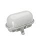 Oprawa kanałowa OVAL-7063T/OB, E27, 75W, szara-polipropylen, klosz matowy-poliwęglan, IP44, IK10