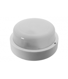 Oprawa VEGAS, LED, 12W, 4000K, 1200lm, biała-polipropylen, klosz matowy-szkło, IP54