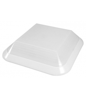 Oprawa DOTA, LED, 19W, 4000K, 1900lm, srebrna-polipropylen, klosz matowy-poliwęglan, IP44, IK10