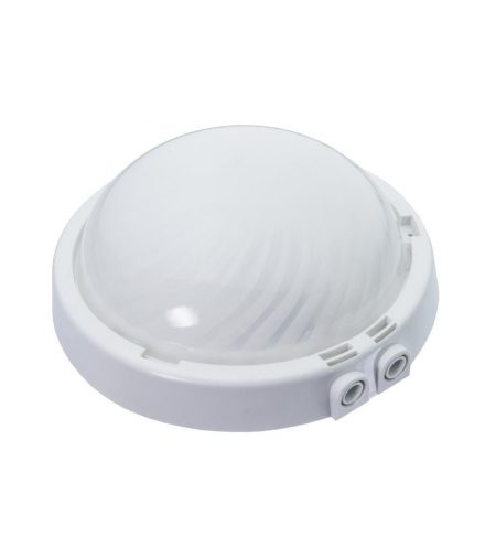 Oprawa TRIO, LED, 12W, 4000K, 1200lm, biała-polipropylen, 2x dławik, klosz matowy-poliwęglan, IP44, IK10