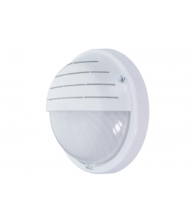 Oprawa GRILL, LED, 12W, 4000K, 1200lm, czarna-polipropylen, klosz matowy-poliwęglan, IP44, IK10, osłona