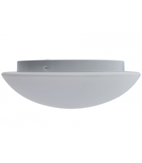 Oprawa serii G7/TARA 350, LED z mikrofalowym czujnikiem ruchu, 25W, 3000K, 1950lm, biała-stal, klosz matowy-szkło, IP44