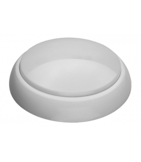 Oprawa KAJKO XL, LED z czujnikiem ruchu PIR, 12W, 4000K, 1200lm, srebrna-polipropylen, klosz matowy-poliwęglan, IP44, IK10