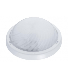 Oprawa ALFA, LED z czujnikiem ruchu PIR, 12W, 4000K, 1200lm, czarna-polipropylen, klosz matowy-poliwęglan, IP44, IK10