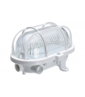 Oprawa kanałowa OVAL-7040T/P, LED, 5W, 4000K, 580lm, czarna-polipropylen, klosz przeźroczysty-szkło, IP54, siatka plastikowa