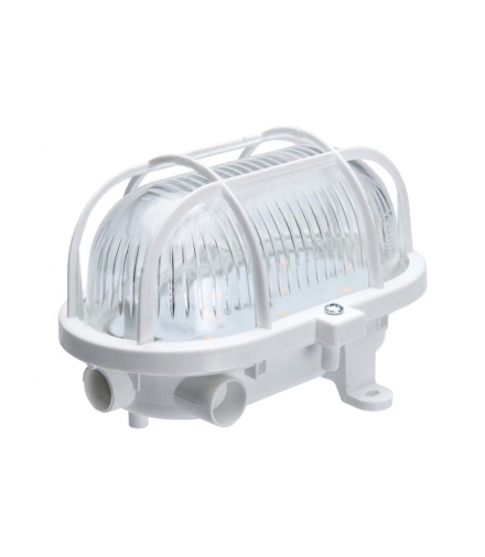 Oprawa kanałowa OVAL-7040T/P, LED, 5W, zasilanie 12V/24V, 4000K, 570lm, czarna-polipropylen, klosz matowy-szkło, IP54, siatka pl