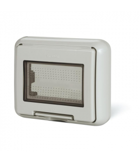 Puszka podtynkowa, trzy moduły SCAME Unibox IP55 136.5023
