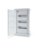 Rozdzielnica FLAT METAL 36+6 DIN podtynkowa, metalowe drzwi SCAME 677.3036.2