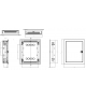 Rozdzielnica FLAT METAL 24+4 DIN podtynkowa, metalowe drzwi SCAME 677.2024.1