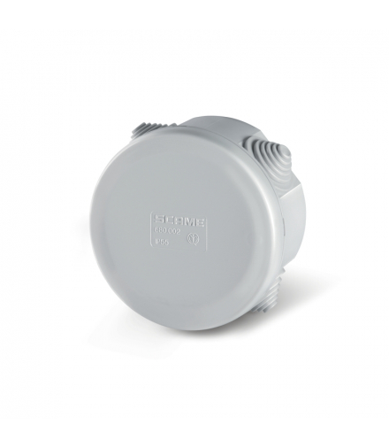 Puszka z dławnicami, IP44, fi80x40mm, 4 otwory fi23mm, SCABOX SCAME 680.002