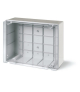 Puszka IP56, wyższa podstawa, przeźroczyste wieczko, 380x300x170mm SCABOX SCAME 686.430