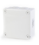 Puszka IP55 z dławnicami, 100x100x50mm, 7 otworów, zamykanie 4 wkręty, 1/4 obrotu, CUBIK SCAME 688.004