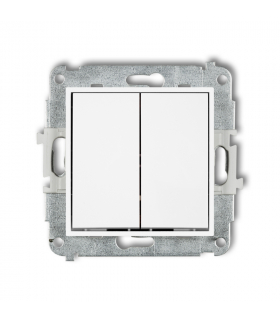 MINI Mechanizm łącznika podwójnego krzyżowego (dwa klawisze bez piktogramu) Karlik MWP-66.1