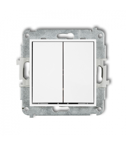 MINI Mechanizm łącznika podwójnego krzyżowego (dwa klawisze bez piktogramu) Karlik MWP-66.1