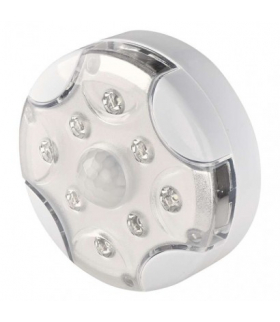 Lampka nocna 8× LED 3× AA, 90lm, czujnik PIR, biała EMOS P3310K
