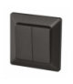 Wyłącznik świecznikowy 2P IP20 antracyt EMOS A6100.6