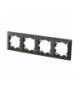 Ramka poczwórna antracyt EMOS A6004.7