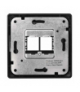 Pokrywa gniazda 2× RJ45, antracyt EMOS A6004.9