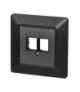 Pokrywa gniazda 2× RJ45, antracyt EMOS A6004.9