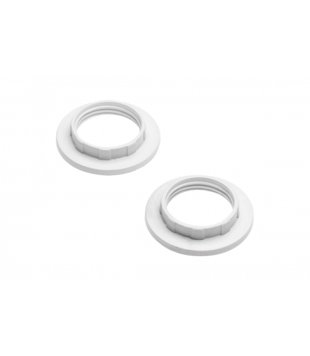 Nakrętka do oprawki E14, biały, 1kp 2szt. GTV AE-E14RING-10