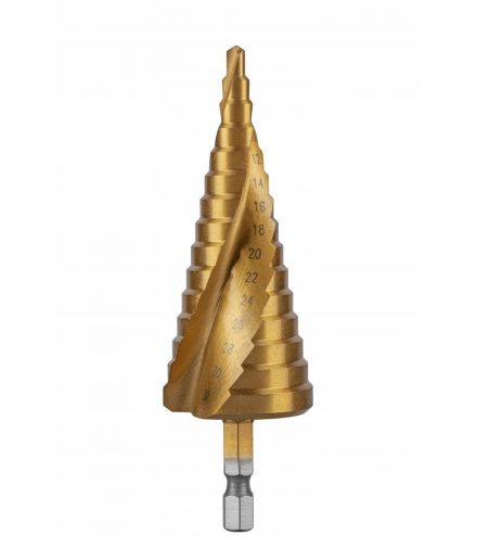 Wiertło stożkowe stopniowe spiralne 4-32 mm Hogert HT6D326