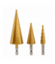 Wiertło stożkowe stopniowe 4-32mm zest 3 szt Hogert HT6D325