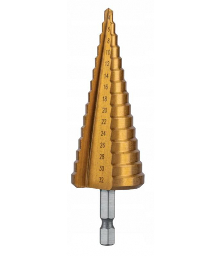 Wiertło stożkowe stopniowe 4-32 mm Hogert HT6D323