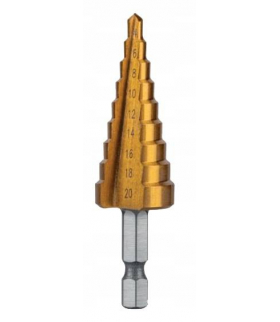 Wiertło stożkowe stopniowe 4-20 mm Hogert HT6D322