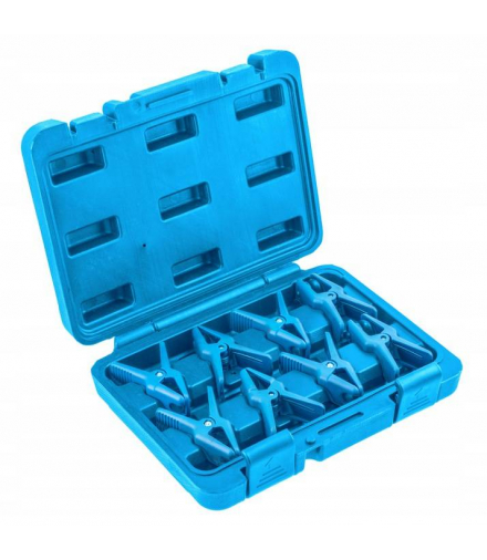 Klamerki zaciskowe do przewodów 8 elementów Hogert HT8G428