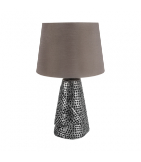 Lampka stołowa MAGDA E27 SILVER / GREY IDEUS 03962