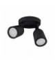 Oprawa ścienno-sufitowa BOGNA GU10 2C BLACK IDEUS 03985