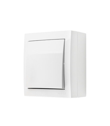 Łącznik krzyżowy bryzgoszczelny bez piktogramu biały 10AX ACW7/X/11 AquaClick