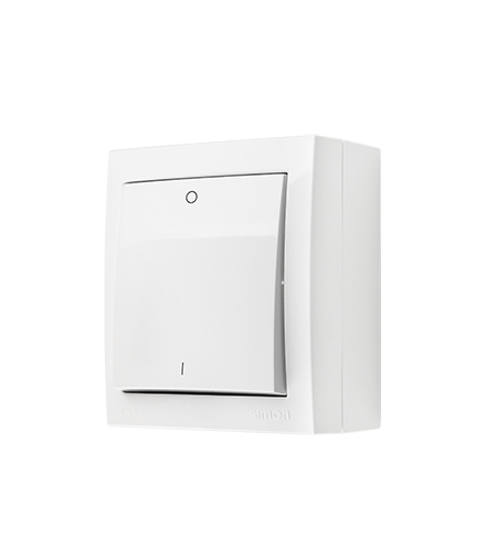 Łącznik dwubiegunowy bryzgoszczelny biały 16AX ACW2A/11 AquaClick