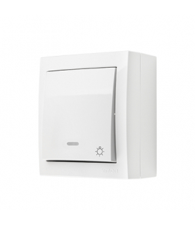 Przycisk "światło" podświetlany biały 10AX ACS1L/11 AquaClick