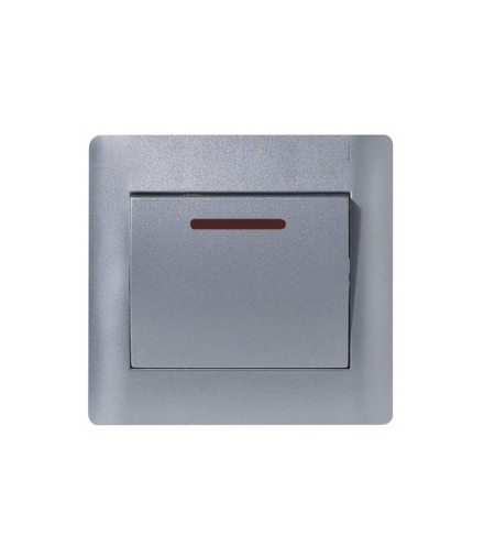 Łącznik pojedyn. z podświetleniem 10AX 250V tytan Orno OR-B01B-T