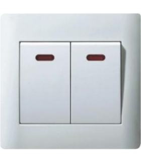 Łącznik świecznikowy z podświetl. 10AX 250V szamp Orno OR-B04B-C