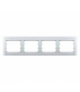 Ramka poczwórna pozioma szampan Orno OR-B36-C