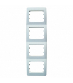 Ramka poczwórna pionowa, tytan Orno OR-B53-T