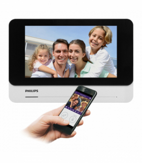 Philips WelcomeEye AddConnect, monitor LCD 7", WI-FI + APP na telefon, sterowanie bramą, interkom, do rozbudowy zestawów z serii